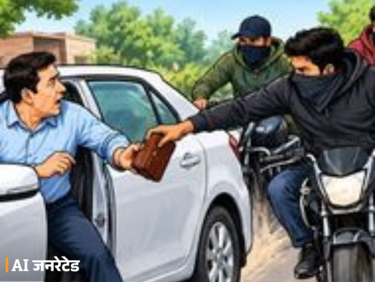 बरनाला में दिनदहाड़े लूट की वारदात, कार सवार व्यक्ति से पर्स छीनकर बाइक पर फरार हुए बदमाश