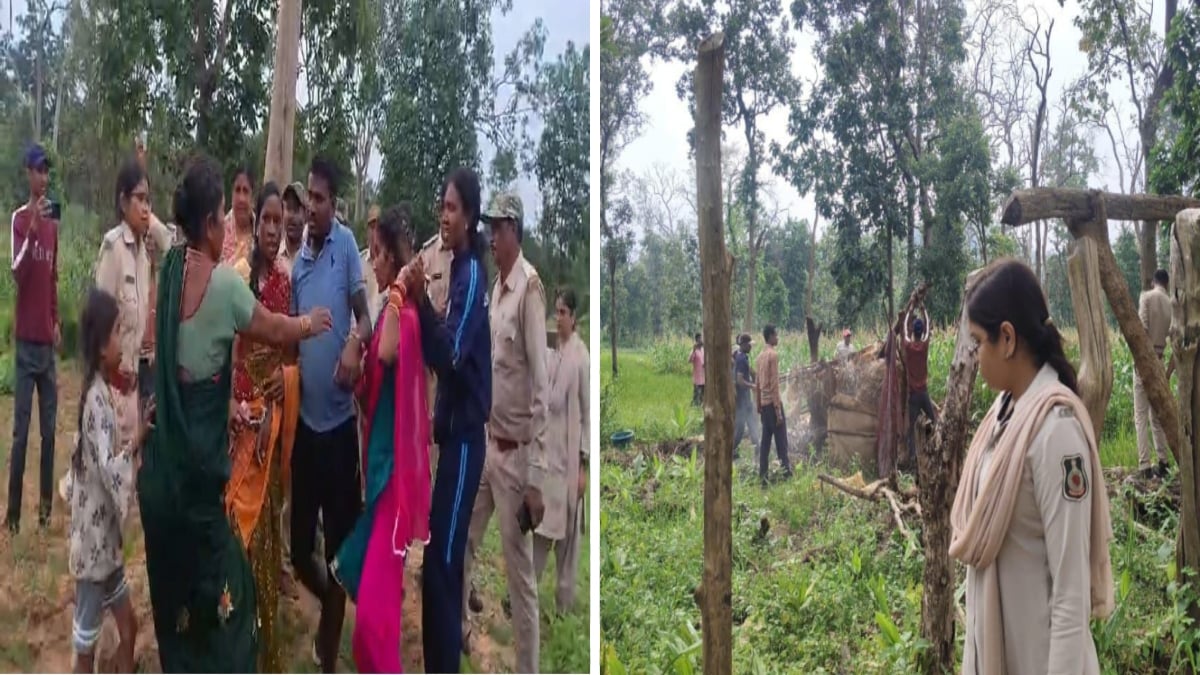 जंगल में बवाल! ग्रामीणों ने वन विभाग से की झूमाझटकी, अतिक्रमण की जांच करने पहुंची थी टीम