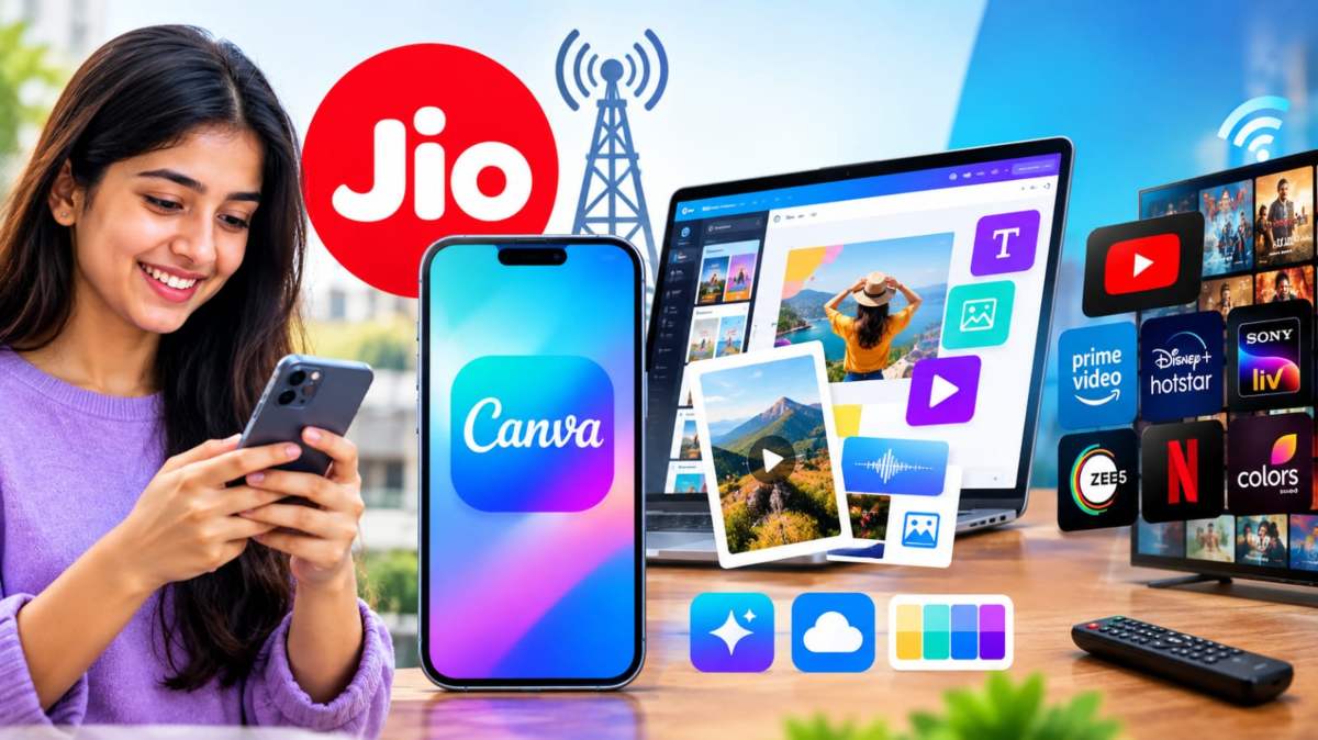 Jio यूजर्स की मौज! इस रिचार्ज पर फ्री मिलेगा Canva Premium का सब्सक्रिप्शन
