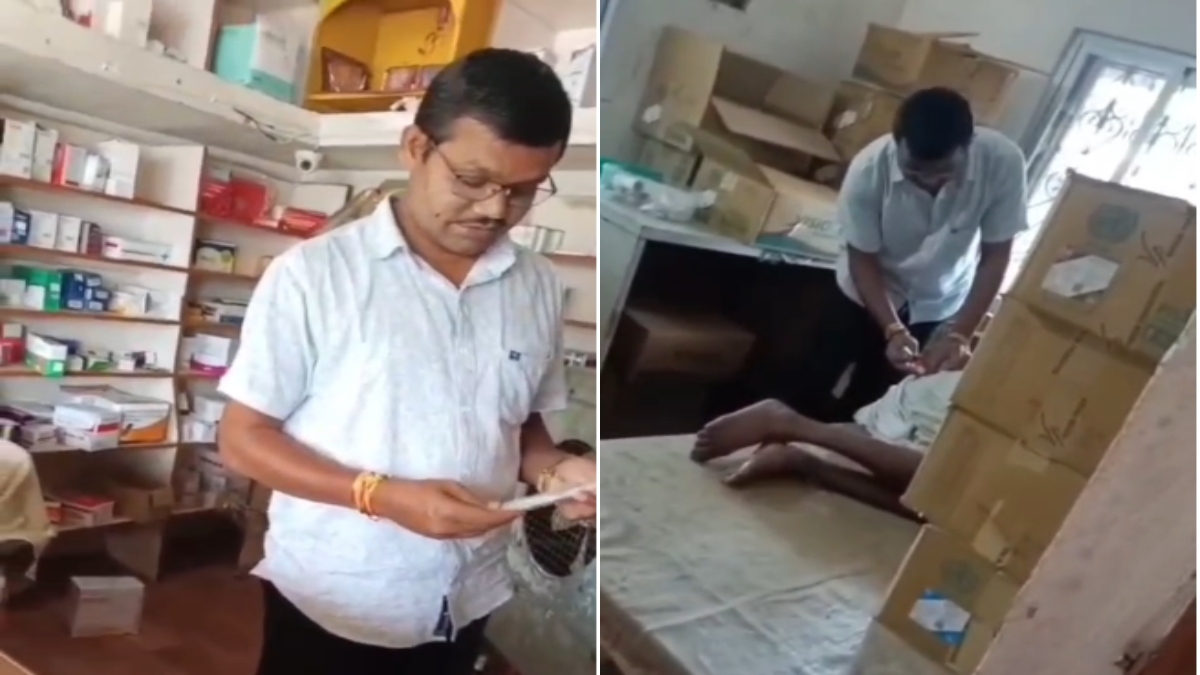 मेडिकल स्टोर बना ‘क्लिनिक’! बिना डिग्री के इलाज का VIDEO वायरल, अफसर बोले- होगी जांच