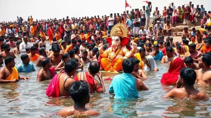 Ganesh Visarjan: तेलंगाना में गणेश विसर्जन के दौरान कई हादसे, सब-इंस्पेक्टर समेत 13 की मौत