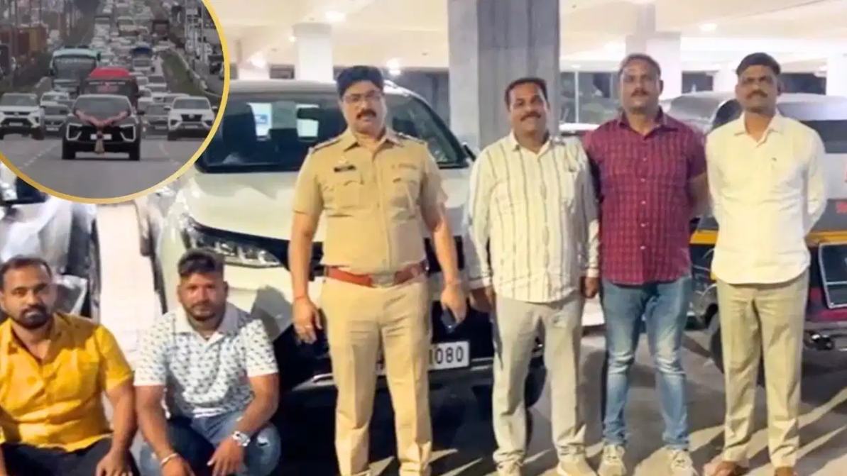 पुणे-बेंगलुरु राजमार्ग पर नई कार से हाईवे पर रील स्टंट, ड्रोन का भी इस्तेमाल हुआ, दो अरेस्ट