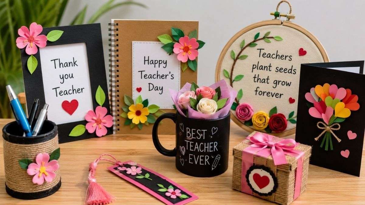 Teachers Day 2026 : टीचर को देना है यादगार तोहफा? घर पर बनाएं ये खूबसूरत Handmade Gifts