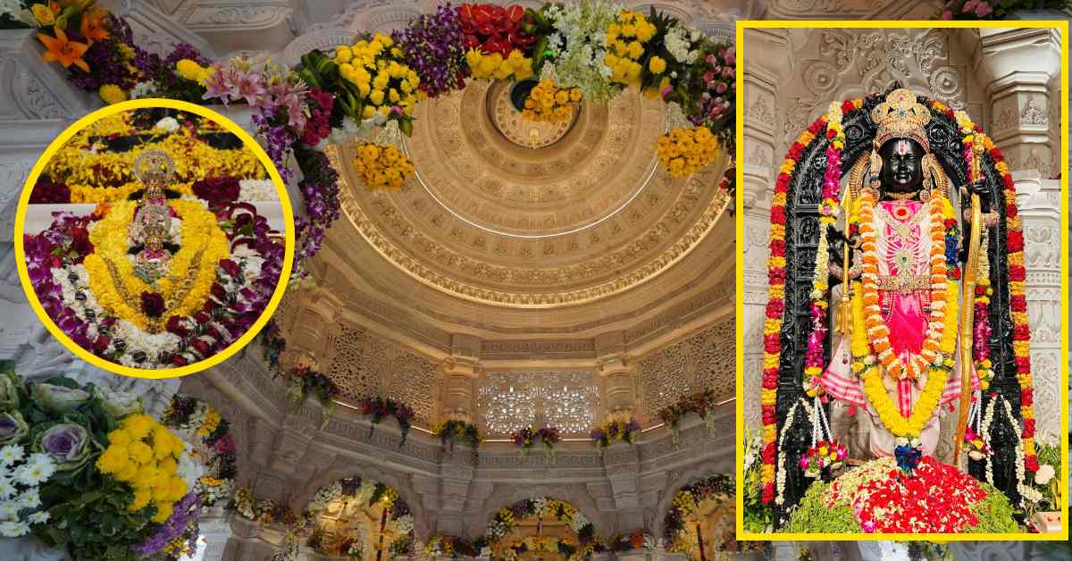 श्रीराम जन्मभूमि में श्रीकृष्ण जन्मोत्सव की धूम, देशभर से मंगाए गए फूलों से सचा रामलला का दरबार, मध्यरात्रि होगा विशेष अनुष्ठान