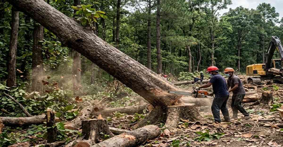चोरल के जंगलों में अक्टूबर से कटेंगे ढाई लाख पेड़ः रेलवे लाइन निर्माण के लिए तीन साल चलेगा अभियान