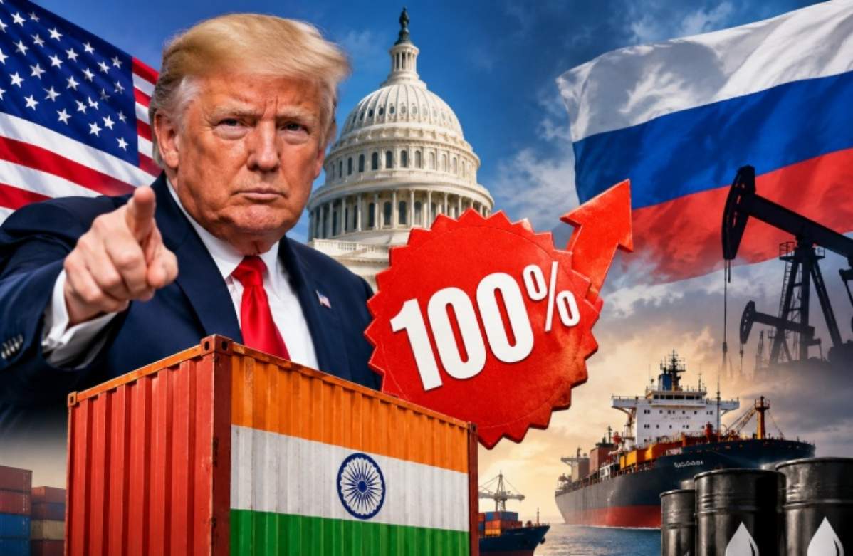 100% टैरिफ वाले बिल पर ट्रंप ने किया साइन, भारत समेत कई देशों के खिलाफ US में बना कानून