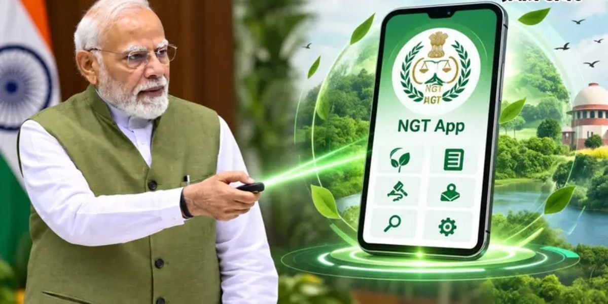 पीएम ने अंतरराष्ट्रीय सम्मेलन में NGT Mobile App किया लॉन्च, पर्यावरण से जुड़े सभी मामलों के लिए एक महत्वपूर्ण संस्था