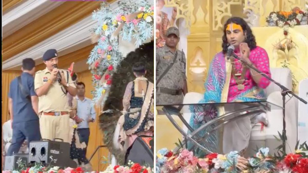 VIDEO : एसपी ने महाराज से पूछा ऑनलाइन ठगी से बचने का उपाय, जानिए अनिरुद्धचार्य ने क्या कहा…