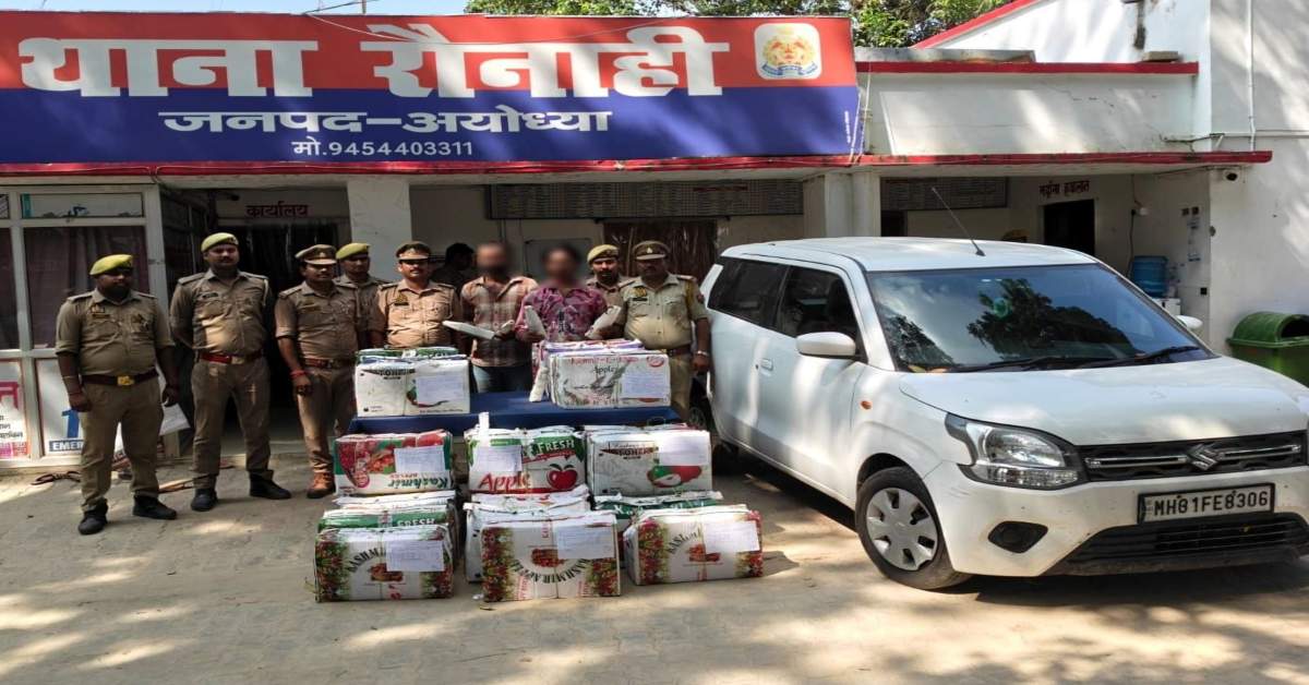 हरियाणा से बिहार तक फैला नशे का नेटवर्क, अयोध्या में 314 लीटर से ज्यादा शराब जब्त, 2 तस्कर चढ़े पुलिस के हत्थे