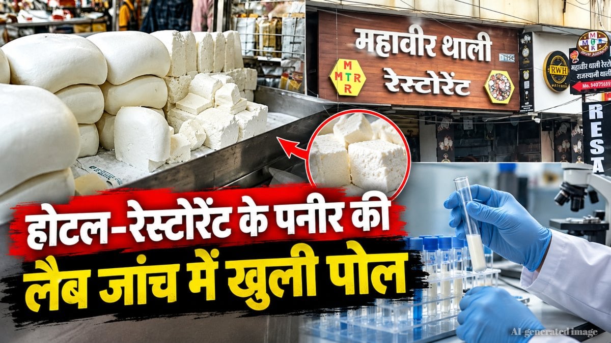 पनीर पर बड़ा सवाल! 300 रुपये की थाली, लेकिन लैब रिपोर्ट में सैंपल अमानक