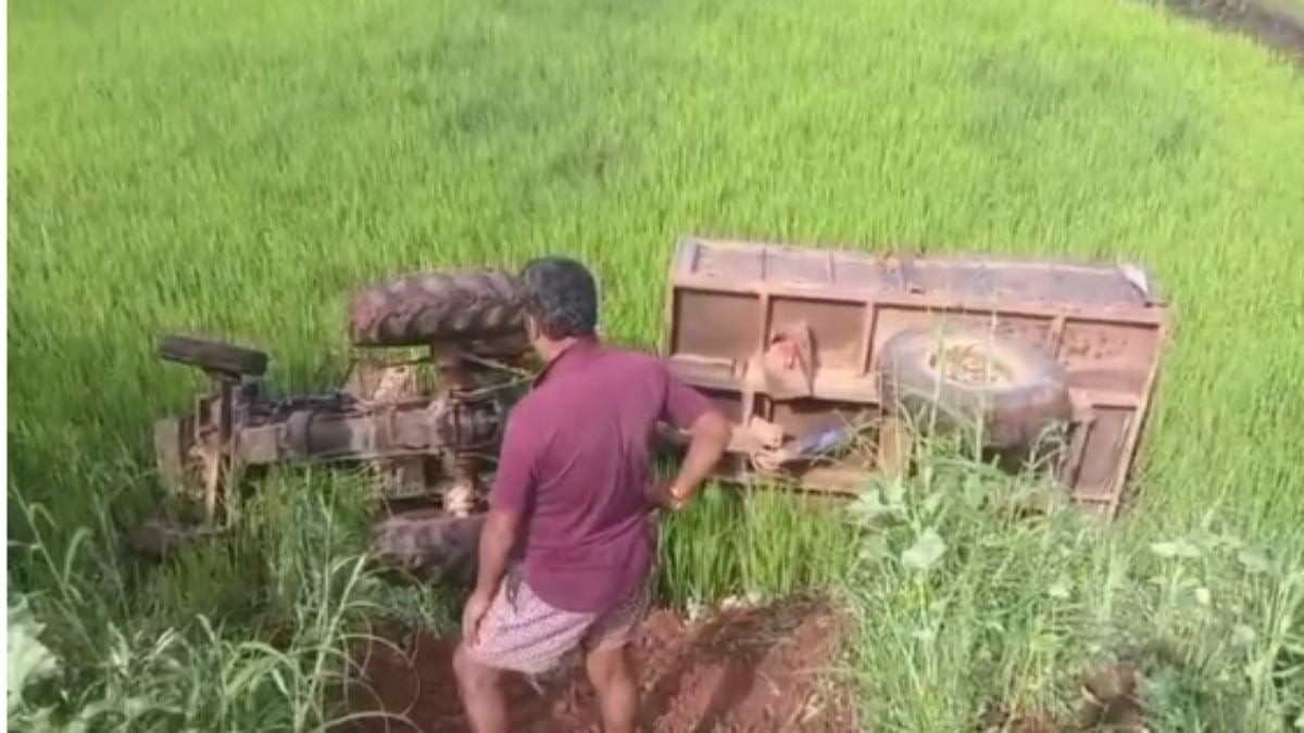 अवैध रेत परिवहन पर बवाल, ग्रामीणों ने रोका तो चालक ने की रौंदने की कोशिश, खेत में जा घुसा अनियंत्रित ट्रैक्टर
