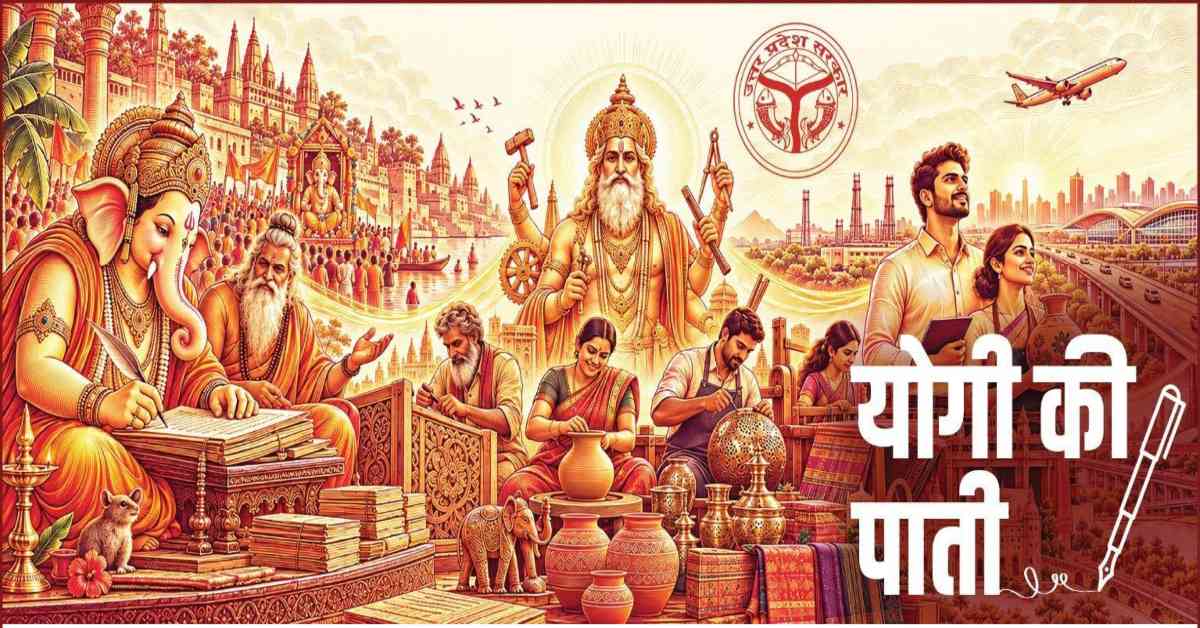 गणेश चतुर्थी पर योगी की ‘पाती’: आस्था से एकता, हुनर से निर्माण और लोकल से आत्मनिर्भर यूपी का संदेश