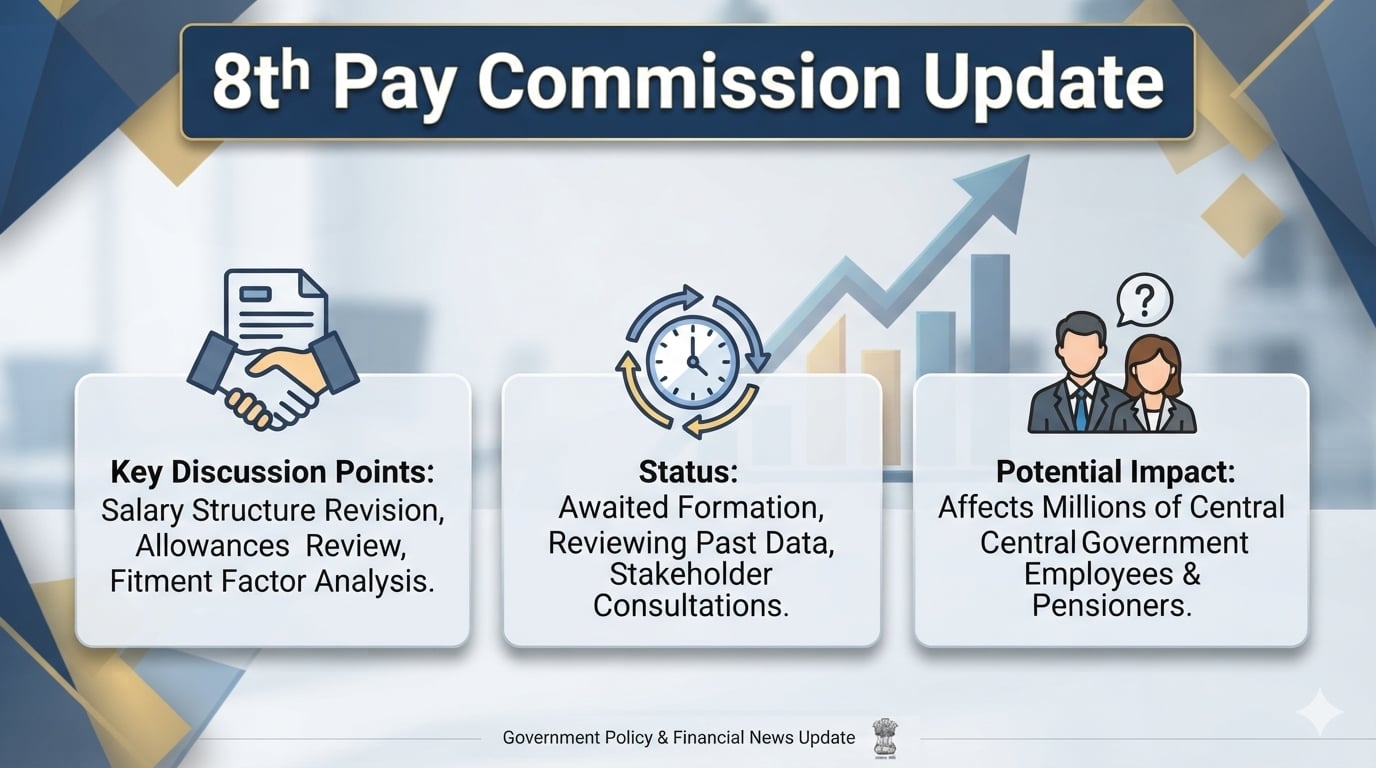 8th Pay Commission Update: मुंबई में बैठक की तारीख तय, 10 अक्टूबर तक आवेदन…