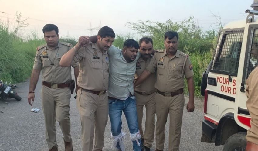 कानपुर व्यापारी हत्याकांड में बड़ा एक्शन: आरोपी ने पुलिस पर की फायरिंग, जवाबी कार्रवाई में दोनों पैरों में लगी गोली, गिरफ्तार