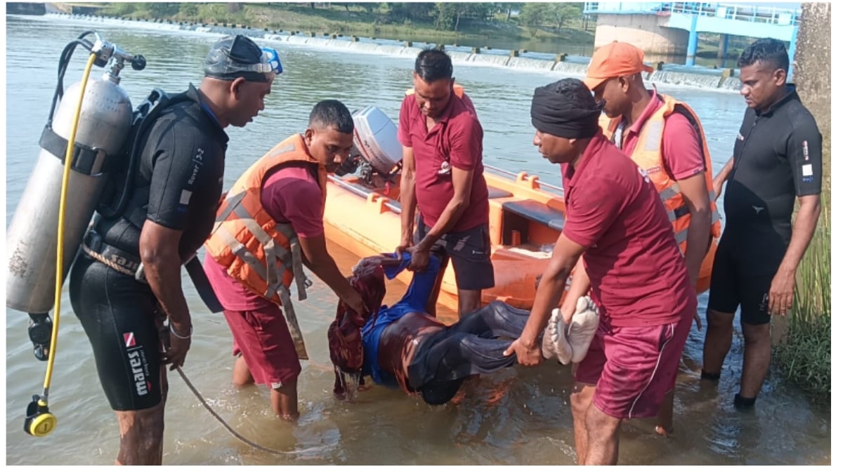 खारून नदी में डूबने से युवक की मौत: बाइक से एनीकेट पार करते वक्त हुआ हादसा