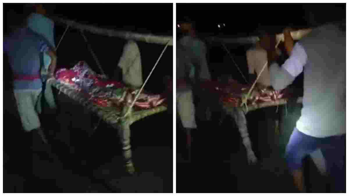 विकास के दावों की खुली पोल: सिंगरौली में खाट पर शव ले जाने को मजबूर ग्रामीण, Video वायरल 