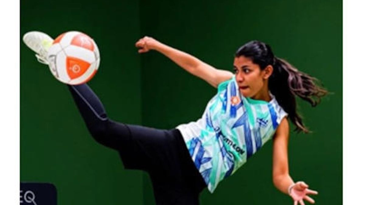 Asian Games 2026: भारतीय टेकबॉल खिलाड़ी क्विंसी डिसूजा पहुँचीं सेमीफाइनल में