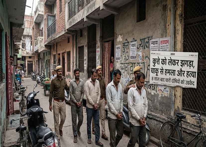 कुत्ते को लेकर झगड़ा, चाकू से हमला और हत्या; 8 साल बाद चारों दोषियों को उम्रकैद