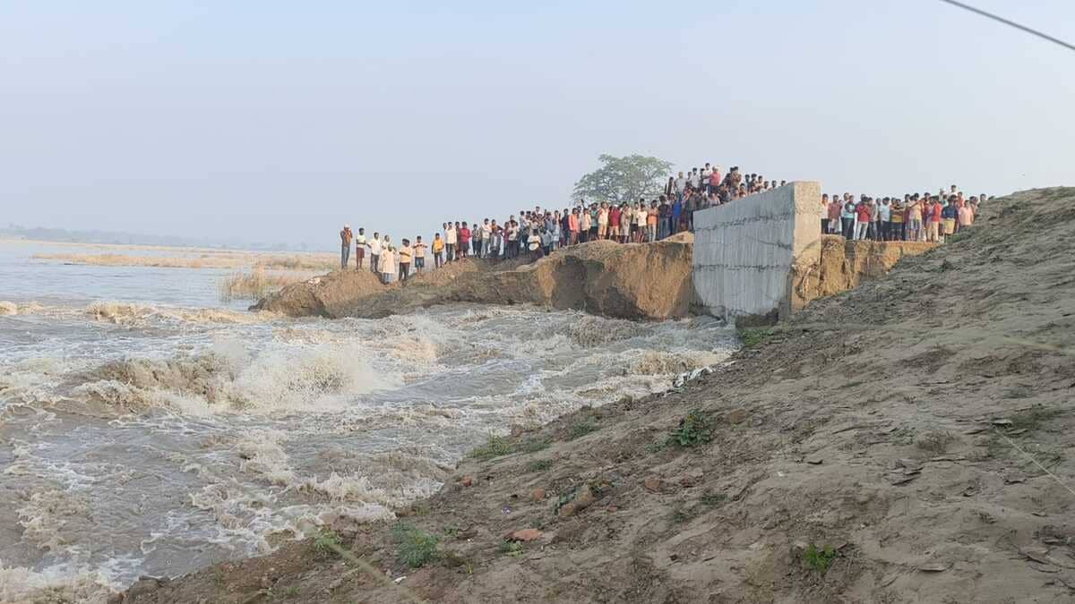 सारण में गंडक नदी का तांडव: भगवानपुर के पास टूटा मुख्य तटबंध, पानापुर-तरैया जलमग्न