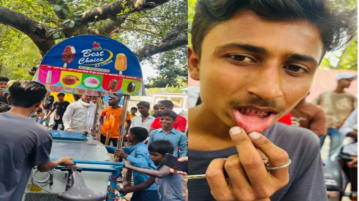 आइसक्रीम खाने से स्कूल गेट पर जहरीली आइसक्रीम खाने से छह छात्र बीमार, मुंह में जलन और खून आने से मचा हड़कंप