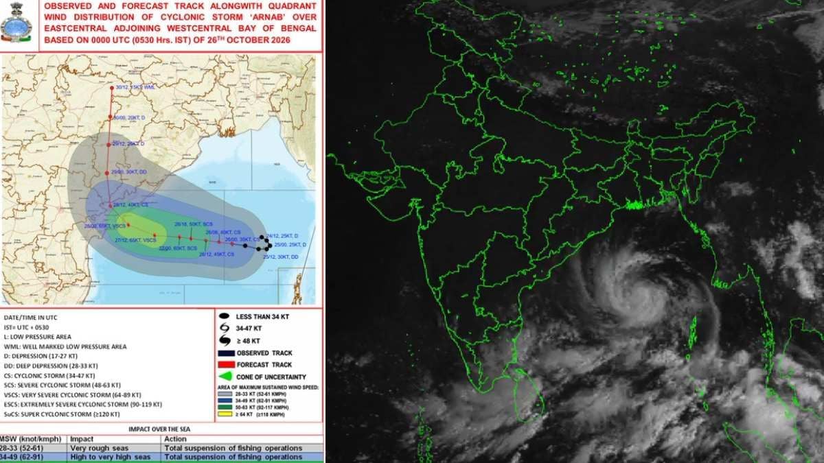 Cyclone Arnab Alert: आंध्र प्रदेश में चक्रवात का खतरा, 6 लाख लोगों को सुरक्षित स्थानों पर पहुंचाने की तैयारी