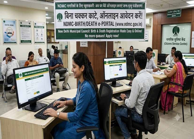 दिल्ली के NDMC इलाके में अब ऑनलाइन होगा जन्म-मृत्यु पंजीकरण, नहीं लगाने होंगे चक्कर