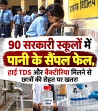 बच्चों की सेहत से बड़ा खिलवाड़! हरियाणा के इस जिले के 90 स्कूलों में मिल रहा बैक्टीरिया वाला पानी, जांच में हुआ बड़ा खुलासा।