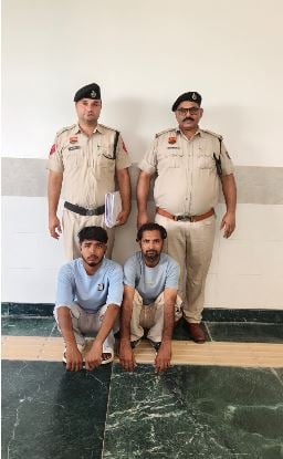 कटलरी खरीदने के नाम पर 2.20 लाख की साइबर ठगी, SIM बेचने वाले दो आरोपी मथुरा से गिरफ्तार