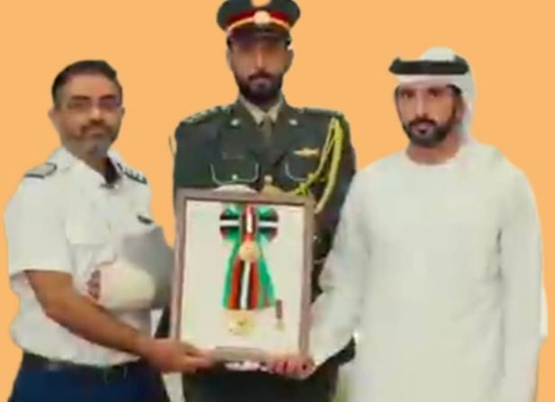 भारतीय पायलट स्मित मच्छार के अदम्य साहस को UAE का सलाम, प्रतिष्ठित सम्मान से नवाजा