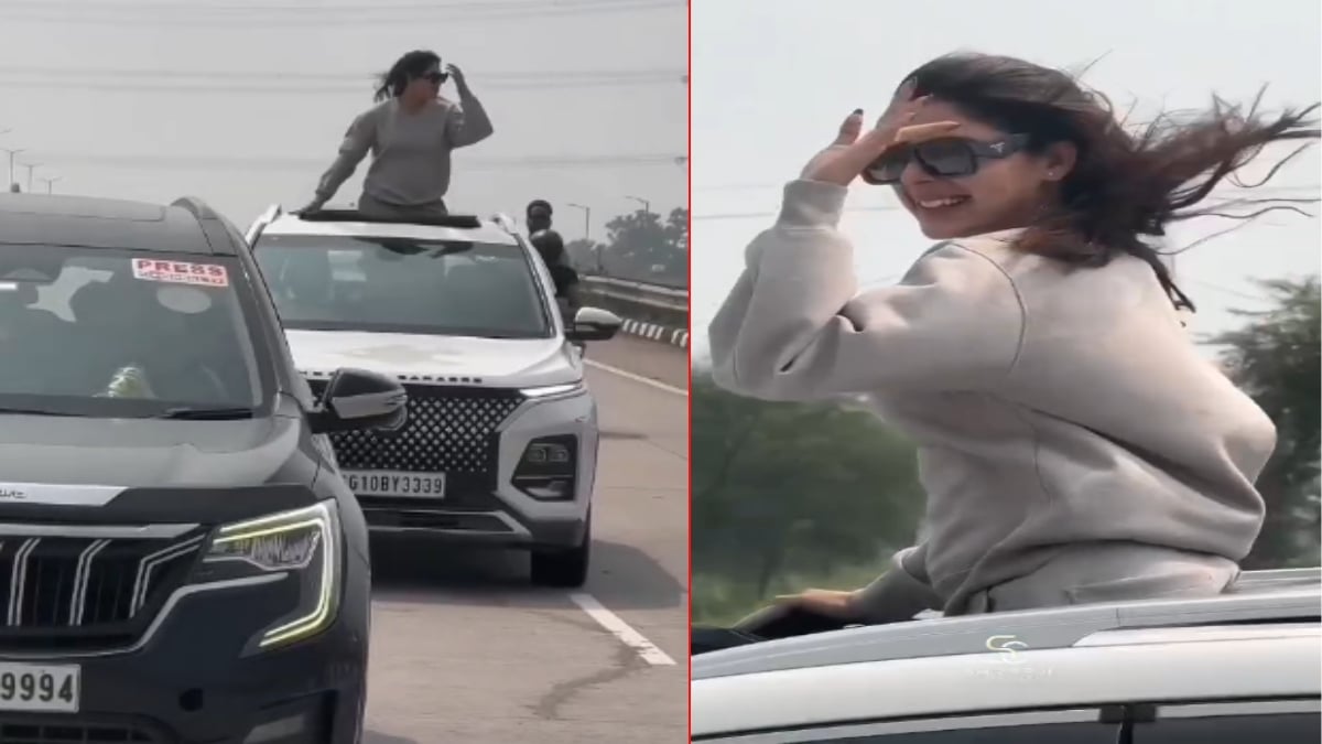 टीवी एक्ट्रेस अद्रिजा रॉय का वीडियो वायरल: चलती कार में किया स्टंट, यातायात नियमों के उल्लंघन का आरोप