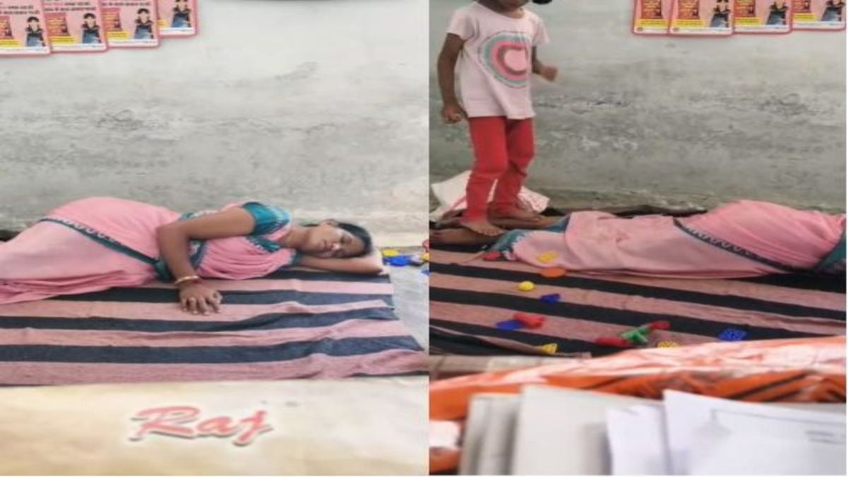 आंगनबाड़ी केंद्र में शर्मनाक हरकत: सहायिका ने बच्ची से दबवाए पैर, वीडियो वायरल, परिजनों ने की शिकायत