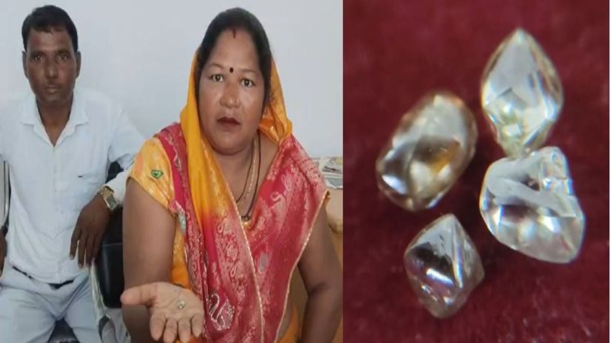 पन्ना की रत्नगर्भा धरती ने बदली झांसी के दंपती की किस्मत: 6 महीने की मेहनत के बाद मिले 4 चमचमाते हीरे, कीमत लगभग 12 लाख