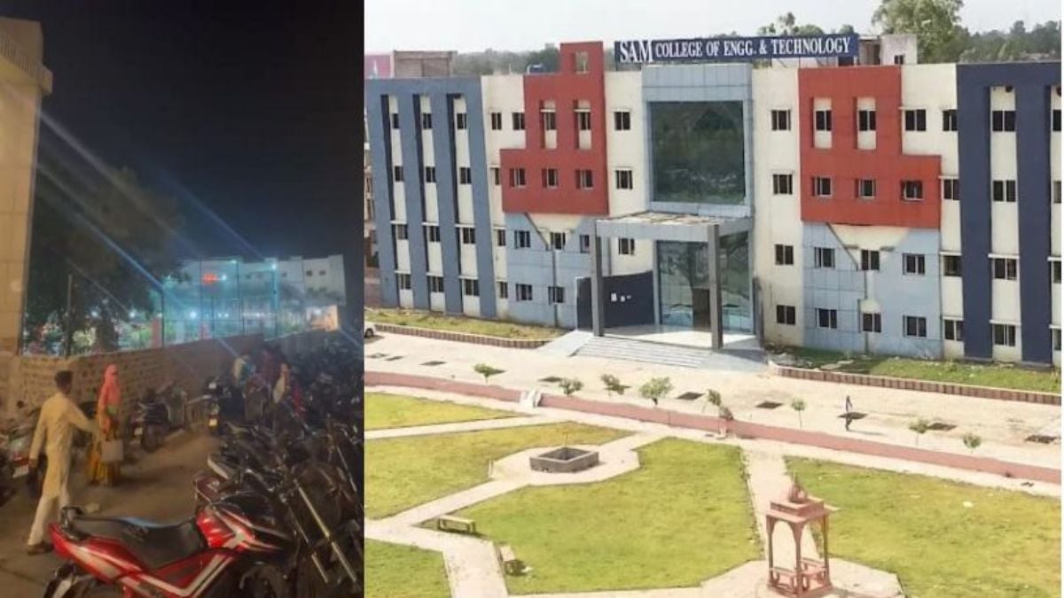कॉलेज के गरबा पंडाल में मुस्लिम युवकों के प्रवेश पर हंगामा: तिलक लगाकर घुसने का आरोप, बजरंग दल ने पुलिस को सौंपा