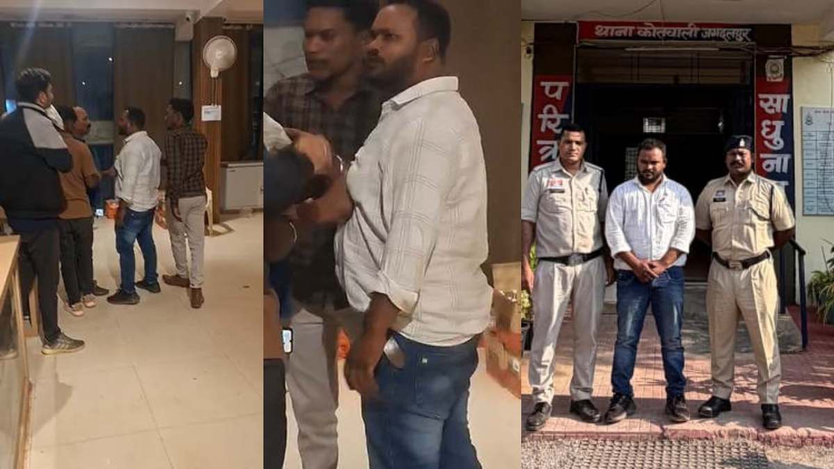 शराब दुकान का दरवाजा तोड़कर घुसा हिस्ट्रीशीटर, कर्मचारियों को दी जान से मारने की धमकी, पुलिस ने किया गिरफ्तार