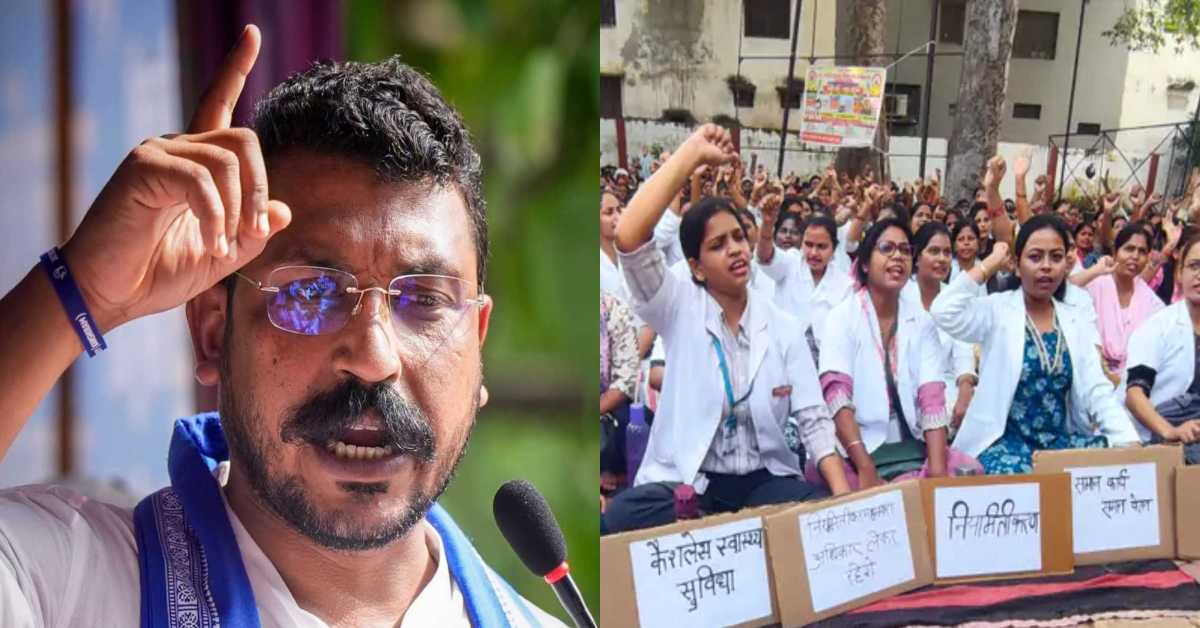 इनके साथ अन्याय क्यों योगी जी? NHM संविदा कर्मचारियों की मांगों को चंद्रशेखर आजाद का समर्थन, सरकार से कह दी बड़ी बात