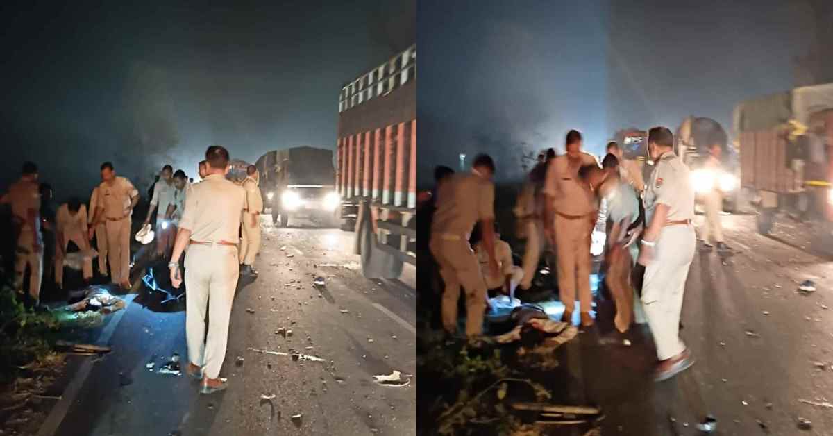 मौत की रफ्तारः अज्ञात वाहन की टक्कर से बाइक सवार 2 युवकों की गई जान, मंजर देख चीख पड़े लोग