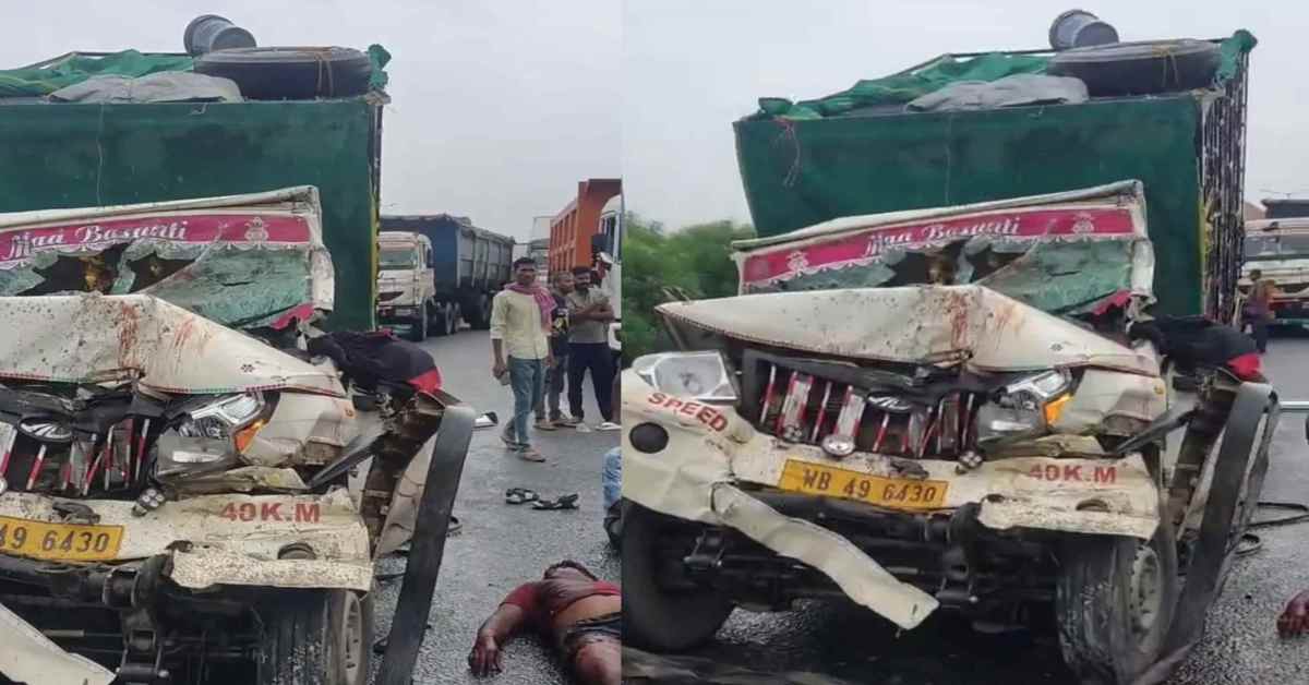 हाइवे पर मौत से सामनाः ट्रेलर और मुर्गों से भरी पिकअप के बीच जोरदार भिड़ंत, 2 लोगों का हाल देख चीख पड़े लोग