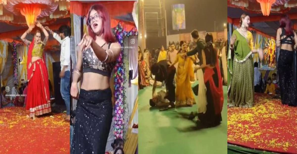 नवरात्रि उत्सव के दौरान राजधानी में 2 अलग-अलग विवादित मामलेः झांकी के सामने किन्नरों के अश्लील डांस का वीडियो वायरल, गरबा में आपस में भिड़े युवक