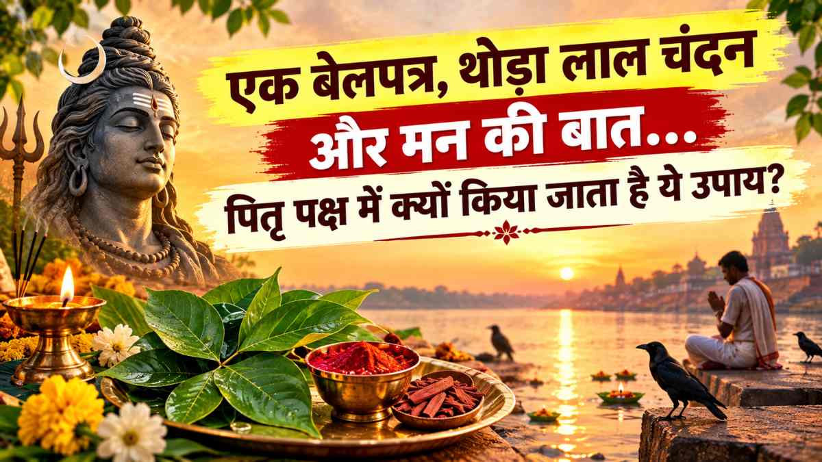एक बेलपत्र, थोड़ा लाल चंदन और मन की बात… पितृ पक्ष में क्यों किया जाता है ये उपाय?