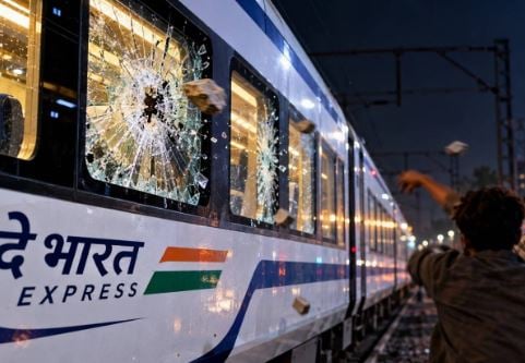 सूरत के पास वंदे भारत एक्सप्रेस पर पथराव, मजे के लिए पत्थर फेंकने वाले तीन आरोपी गिरफ्तार
