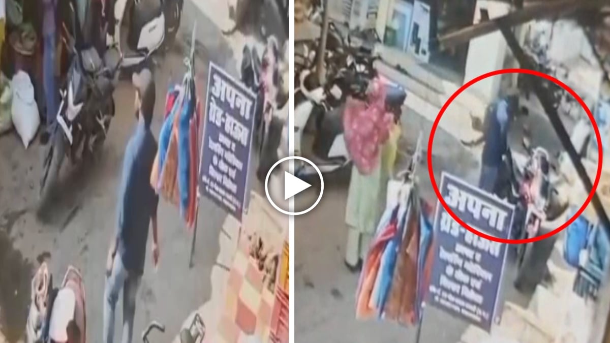 किसान नेता हुआ उठाईगिरी का शिकार: शातिर चोर ने  बाइक की डिक्की से पैसों से भरा बैग किया पार, CCTV में कैद हुई घटना