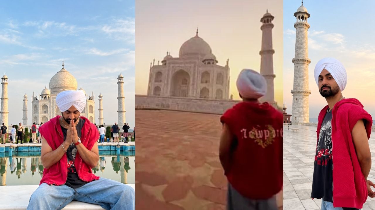Diljit Dosanjh: दिल्ली कॉन्सर्ट से पहले ताजमहल पहुंचे पंजाबी सिंगर दिलजीत दोसांझ, वीडियो शेयर कर फैंस का जीता दिल