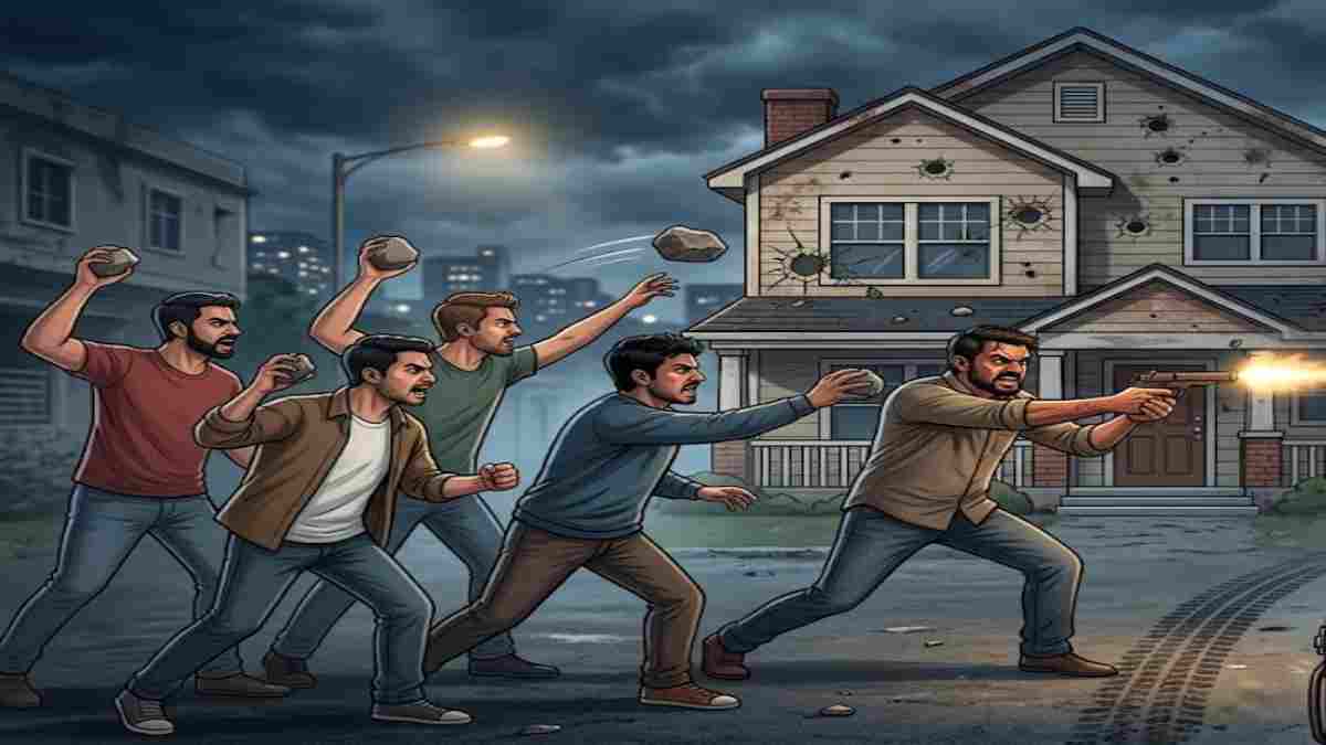 आधी रात को पत्नी को साथ ले जाने की सनक: मना करने पर जीजा ने कट्टे से चलाई गोली, दोस्तों ने घर पर बोला पत्थरों से धावा; पुलिस ने 3 को दबोचा