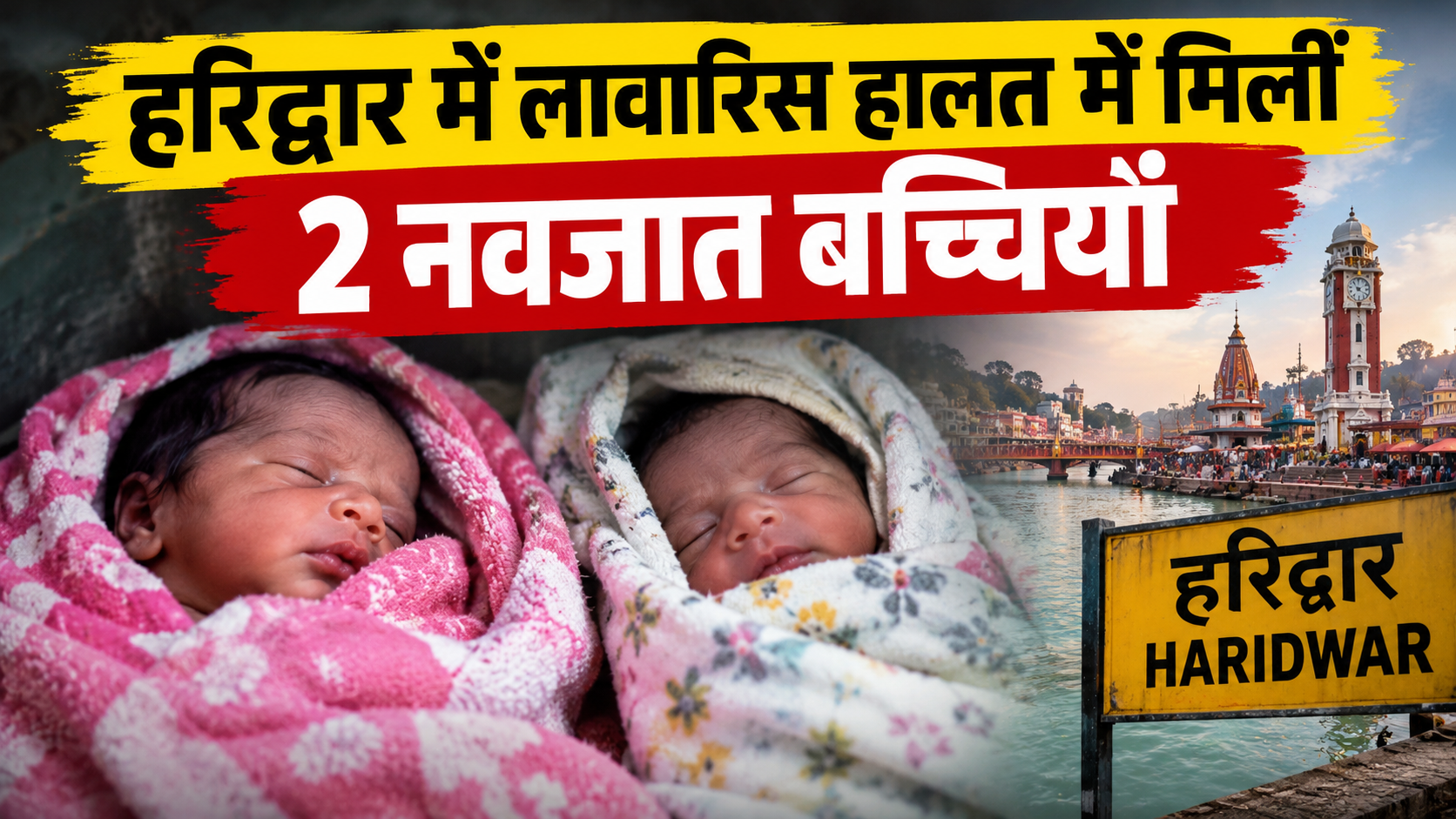 हरिद्वार में मानवता शर्मसार: चंद घंटों के भीतर लावारिस हालत में मिलीं 2 नवजात बच्चियां, पुलिस टीम भी रह गई दंग