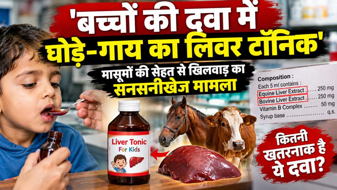 बच्चों की दवा में घोड़े-गाय का लिवर टॉनिक: मासूमों की सेहत से खिलवाड़ करने का सनसनीखेज मामला, आरोपी साजिद मुल्ला गिरफ्तार