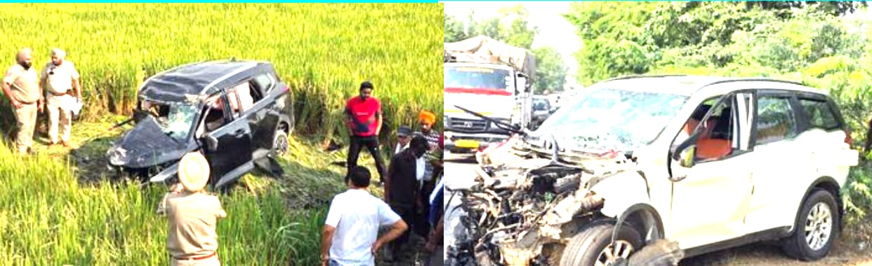 SUV और KIA में जबरदस्त भिड़ंत, चकनाचूर हुईं दोनों गाड़ियां; दो की मौत, एक घायल
