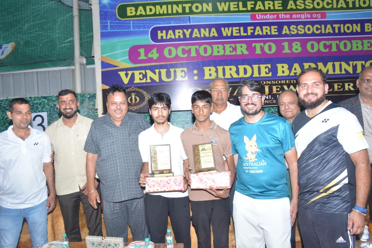 59वीं हरियाणा स्टेट बैडमिंटन चैंपियनशिप में नमन और सूर्यांश का जलवा, शानदार प्रदर्शन से जीता सबका दिल