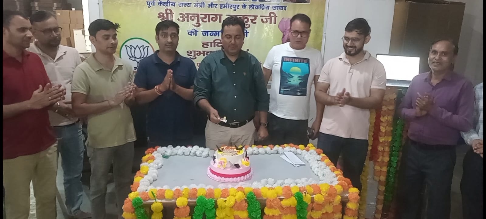 सोनीपत में अनुराग ठाकुर के जन्मदिन की धूम, वीडियो कॉल पर सांसद ने जुड़कर युवाओं को दिया खास संदेश