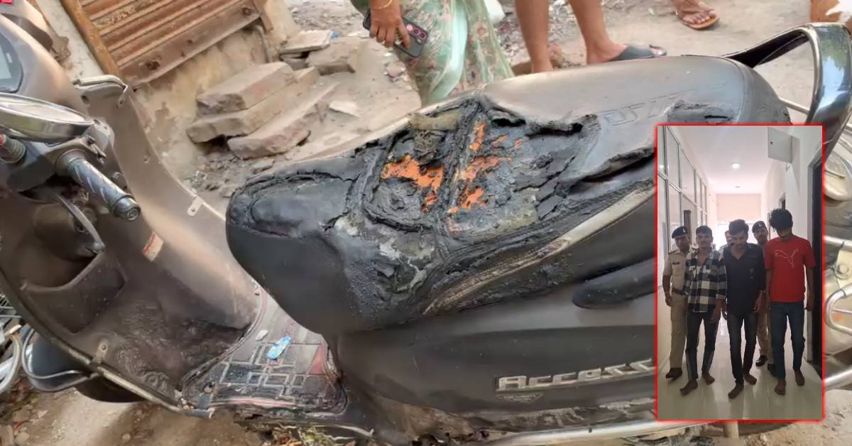गर्लफ्रेंड का नेकलेस टूटने पर भड़का आशिक: दो युवतियों के विवाद में बॉयफ्रेंड ने फुकवाई गाड़ी, नाबालिग समेत 4 गिरफ्तार