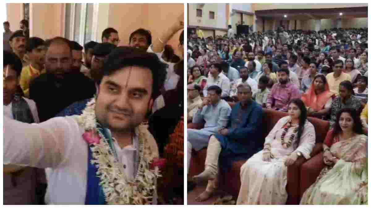 देवी अहिल्या यूनिवर्सिटी में ‘Gen-Z चर्चा’, कथावाचक इंद्रेश उपाध्याय बोले- 30 दिन भगवान का नाम लेकर देखें, खुद महसूस होगा बदलाव
